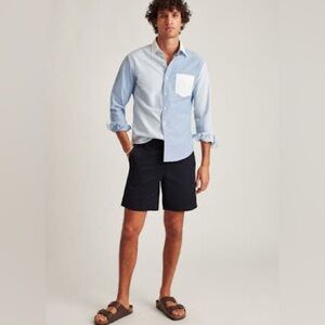 Stretch Washed Chino Shorts Navy